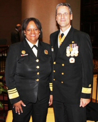 Surgeon General Vice Admiral Dr. Regina Benjamin and RADM David Rutstein