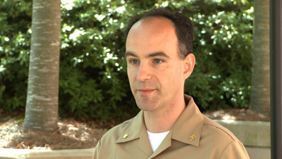LCDR William Bolduc, one of the coordinators in charge of the 24/7 E.D. Social Work Initiative.