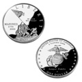 2005 MARINE CORPS 230th Anniversary Silver Dollar: Proof