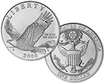 Bald Eagle Uncirculated Silver Dollar Coin