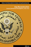 Iraq Reconstruction
Lessons Learned from Investigations, 2004−2012