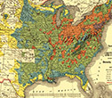 Map showing the eastern United States