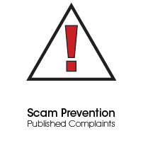Scam Prevention, Published Complaints