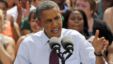 President Barack Obama speaks in Norfolk, Virginia, September 4, 2012.