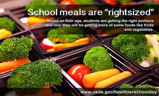 Check out the School Day Just Got Healthier Toolkit with brochures, fact sheets, FAQs, fliers, school lessons, templates & more to help prepare everyone for the changes to school meals this school year.