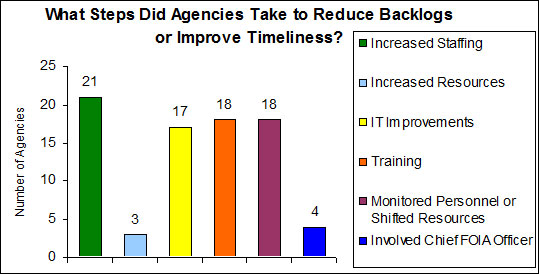 What Steps Did Agencies Take to Reduce Backlogs or Improve Timeliness?