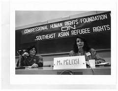 Congresswoman Pelosi at a Conference on Southeast Asian Refugee Rights