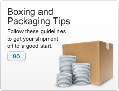 Boxing and Packaging Tips. Follow these guidelines to get your shipment off to a good start. Photo of a stack of plates and a packing box. Go.