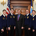 Agriculture Secretary Tom Vilsack with FFA National officers Jan 20, 2012