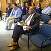 Congressman Conyers Listens to a Presentation in Washington