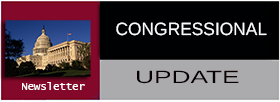 Congressional Update Newsletter with red,black and gray background