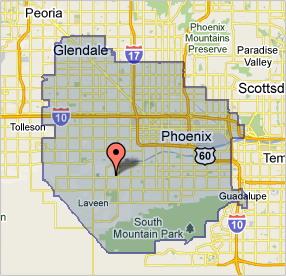 Google Map of Arizona's 4th District