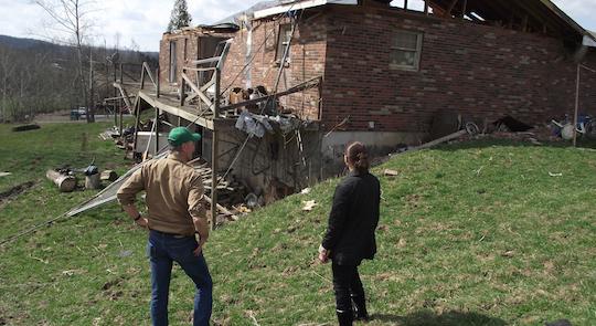 Touring tornado site