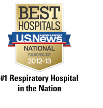 #1 Respiratory Hospital in the Nation, 15 Years at the Top