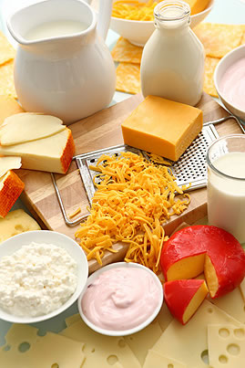 assorted dairy products