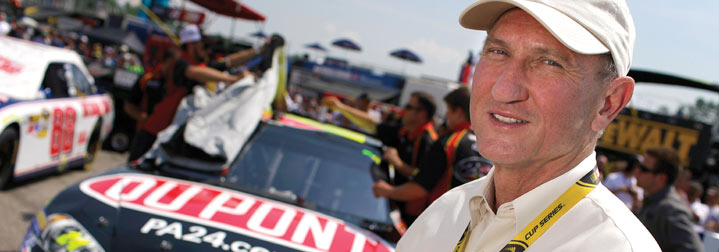Jack Stark helps NASCAR drivers and pit crews (credit: Evan Richman)