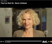 AVideo capture of Dr. Volkow on AOL's You've Got