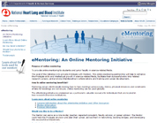 eMentoring Website Screenshot