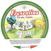 Package of Frescolina brand ricotta salata cheese