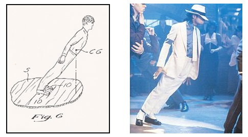 Image description: The Archivist of the United States recently posted this story about patents that you may not know:

You may think that the National Archives is an unlikely place to learn the secrets of Michael Jackson&#8217;s dance moves — but you&#8217;re wrong!
Within Record Group 241, Records of the Patent and Trademark Office, patent 5,255,452 gives us the secrets behind one move in particular — Michael&#8217;s &#8220;lean&#8221; as done in the music video, &#8220;Smooth Criminal.&#8221;

Learn more about Michael Jackson&#8217;s patent for &#8220;method and means for creating anti-gravity illusion.&#8221;