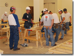 Workers receive hands-on training in the recognition, avoidance, and prevention of construction safety hazards on the jobsite.