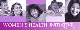A montage of images of women's faces and the words Women's Health Initiative