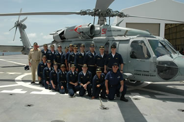 Left to right, front row and one knee down: CAPT James Sutherland, LT Misty Rohrer, LCDR Angela Girgenti, CDR Monica Rueben, CAPT Cynthia Kunkel, CDR Jeffrey Lowell, CAPT Sarath Seneviratne and CAPT Arthur French. Left to right, standing: CAPT Craig Shepherd (Officer-in-Charge), CDR Jose Serrano, CDR Kevin Prohaska, LT Charles Brucklier, CDR Kimberly Walker, CDR Carlos Rivera, CAPT Ana Maria Osorio, LCDR Gregory Langham, LTJG James Lyons, CDR Abraham Miranda, CDR Bob Smith.