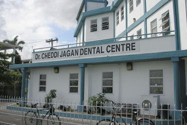 Teaching at the Dr. Cheddi Jagan Dental School in Guyana.