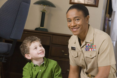 United States Public Health Service Commissioned Corps officer and her patient