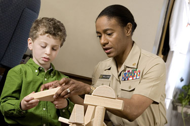 United States Public Health Service Commissioned Corps officer and her patient
