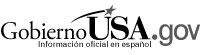 logotipo de GobiernoUSA.gov en blanco y negro