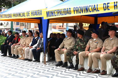 CAPT Dean Coppola participates in the opening ceremony of Operation Continuing Promise in Huacho, Peru.