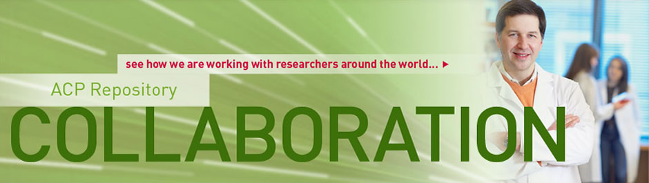 Collaboration: ACP Repository. See how we are working with researchers around the world.