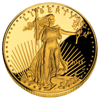 American Eagle Gold Proof Coin - obverse image