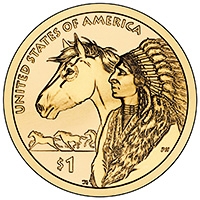 The Native American $1 Coin - reverse image