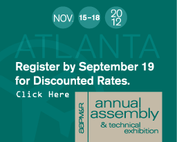 Register by September 19 for discounted rates for the 2012 Annual Assembly