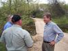 Senator Blunt discussed off-system bridge funding and toured a bridge in Morgan County on 4/4/2012.