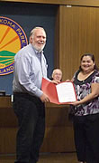 Alex with her city of Takoma Park, MD proclamation