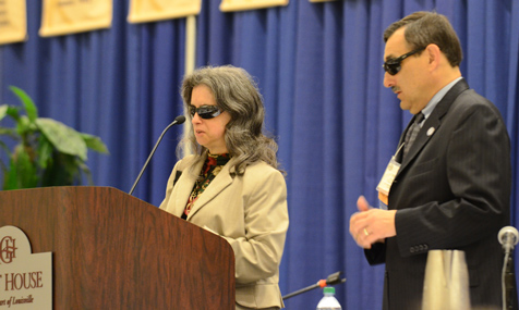 Melanie Brunson (Executive Director) and Mitch Pomerantz (President) report to the membership