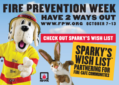Visit the FPW website, and sign up for Sparky's Wish List