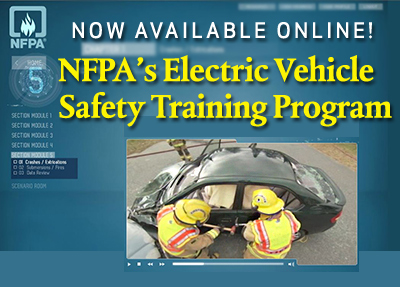 NFPA unveils online Electric Vehicle Safety Training for firefighters and first responders