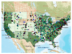 An image of the Know Your Farmer, Know Your Food Interactive Map.