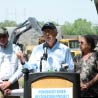 Secretary Salazar speaking at the Penobscot River Restoration Event