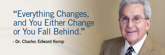 'Everything changes, and you either change or you fall behind.' - Dr. Charles Edward Kemp, Children's Clinic in Jonesboro, Arkansas