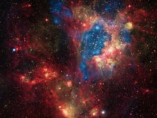 A superbubble in the Large Magellanic Cloud, a small satellite galaxy of the Milky Way