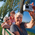 photo of 3 woman taking a self portrait