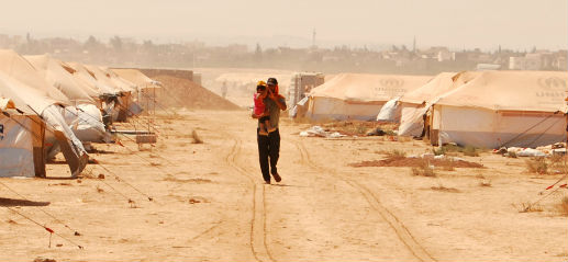 Syrian refugee camp in Jordan 
