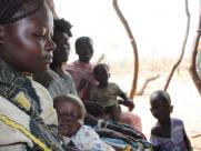 Sudanese women and children in Yida camp