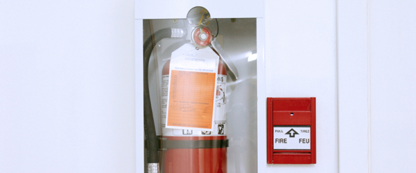 A household fire extinguisher