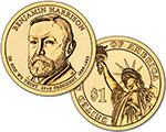 Presidential $1 Coin: Benjamin Harrison.